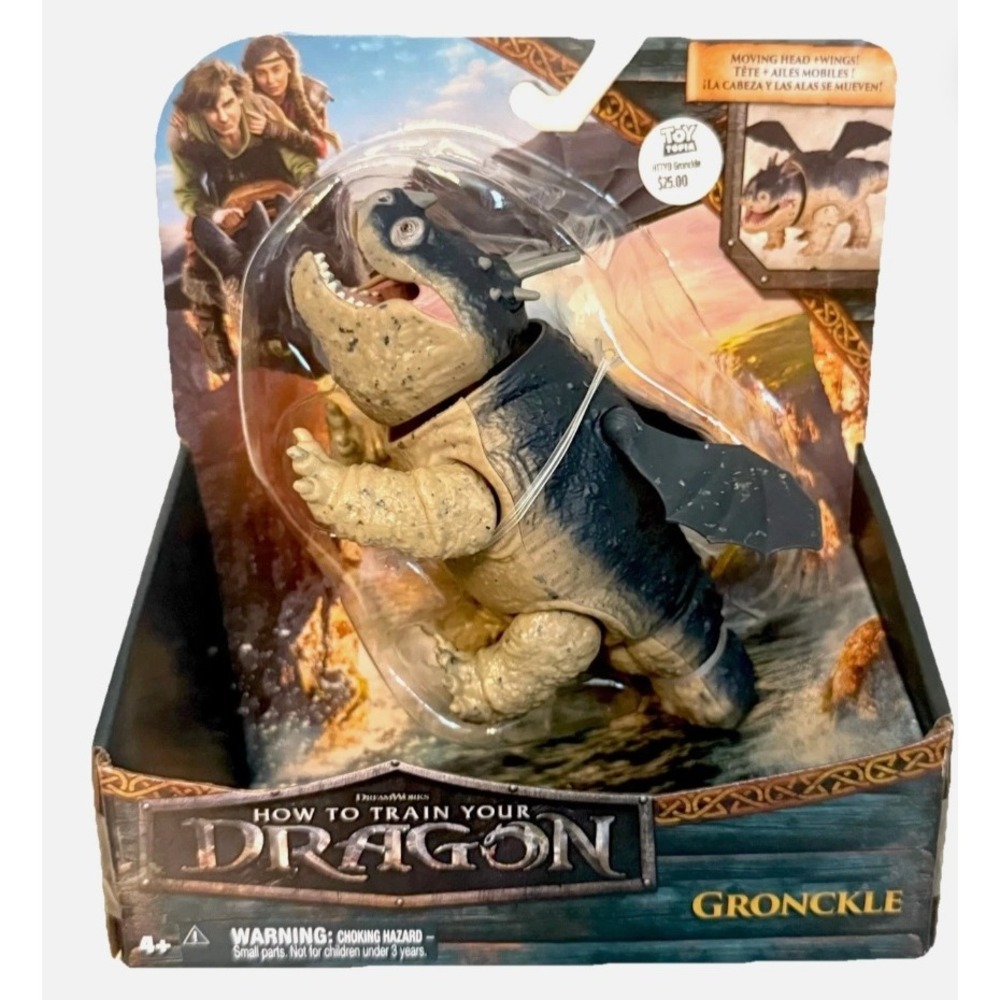 NIB Spin Master‎ How To Train Your Dragon Gronckle Toy Moving Wings Meatlug